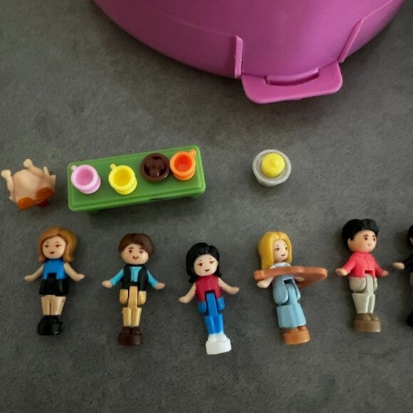 POLLY POCKET Lot Vintage Starlight Castle, Zoo & Friends 9 Figures Bluebird - Picture 3 of 5